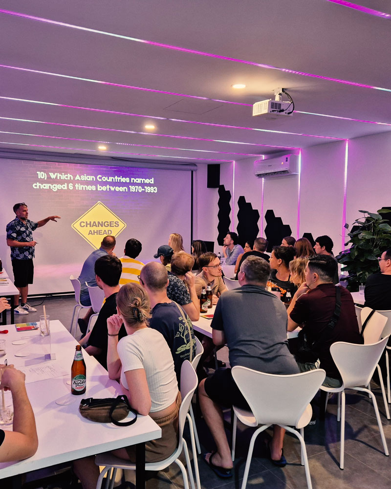 Event audience watching presentation